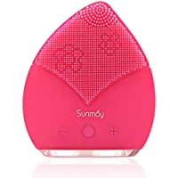 【Sunmay Leaf】SUNMAY Sonico Limpiador Facial y Masajeador- Silicona Orgánica Recargable Waterproof Masaje Facial- Anti…